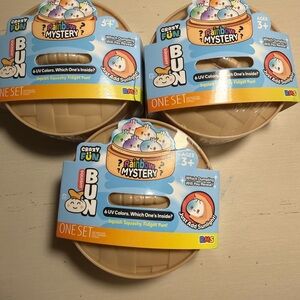 Rainbow Mystery Bun Squishy Toy - Beige
